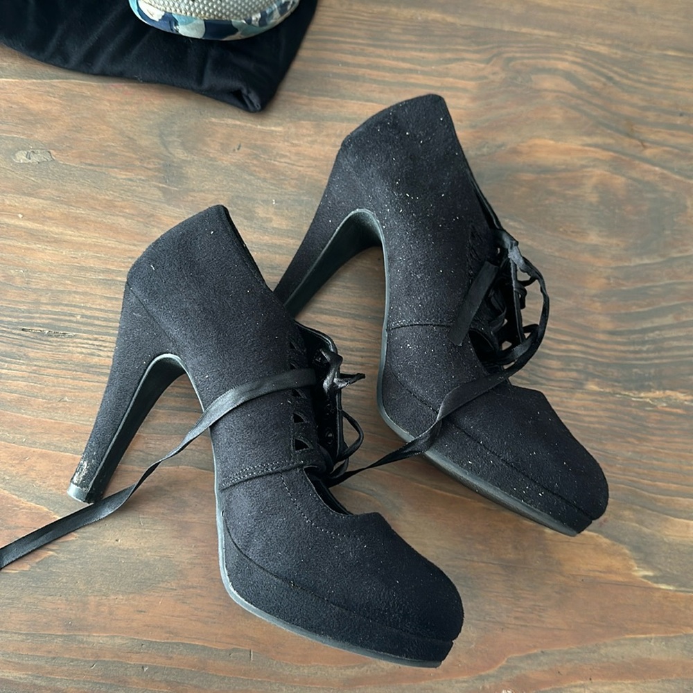 Black high heels